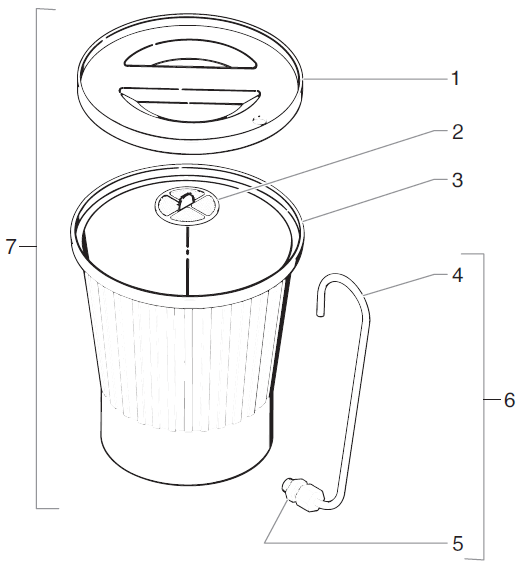 ED655 Plus Airless Pump Hopper Assembly